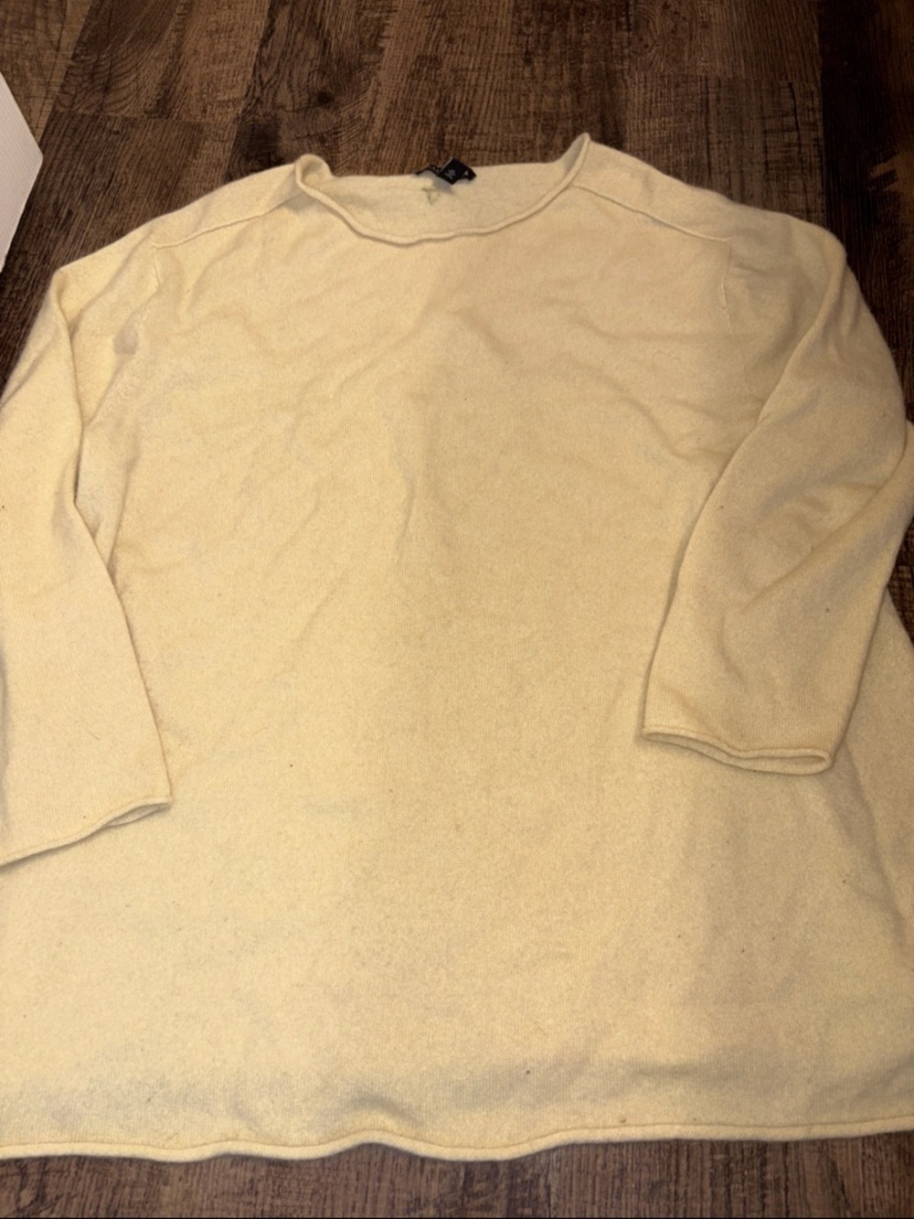 Eileen Fisher 100% Cashmere Lightweight Knit Sweater